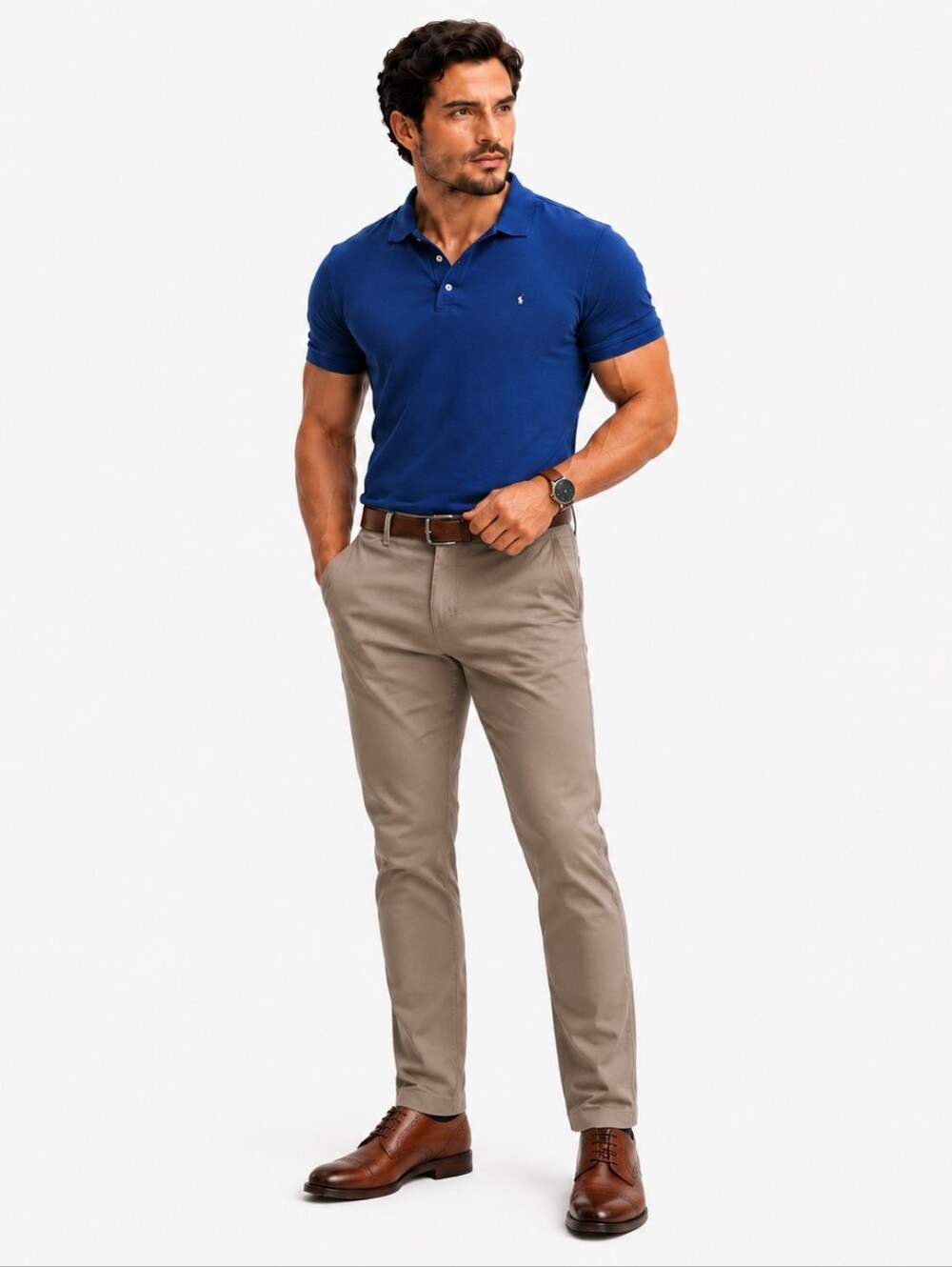 Haggar Men's Comfort Dress Pants Khaki Tan Size 38x29.